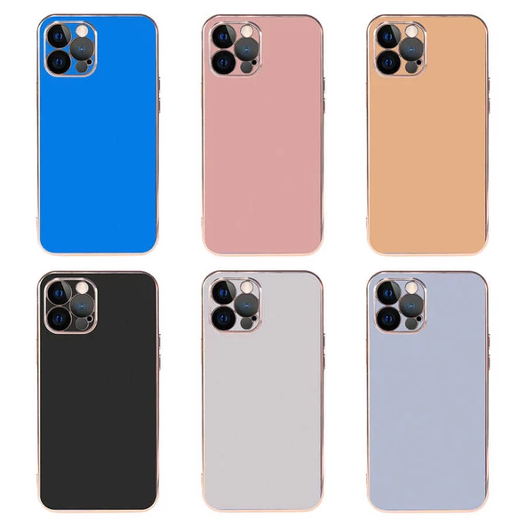iPhone 12 Pro Kılıf Viyana Yüzeyi Buzlu Transparan Tasarım Kılıf - Resim 8