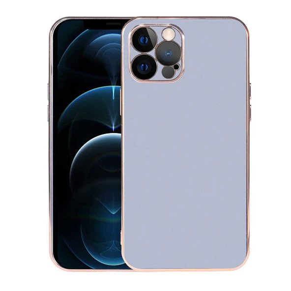 iPhone 12 Pro Kılıf Viyana Yüzeyi Buzlu Transparan Tasarım Kılıf ürün görseli 1