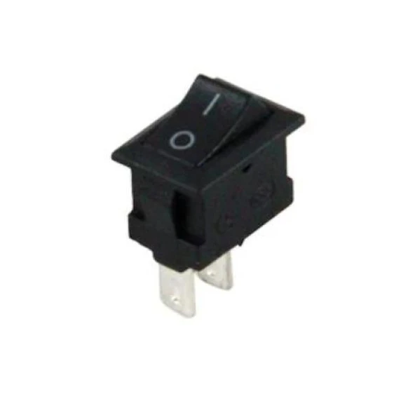 IC-125B  Mini (S) Işıksız Anahtar On-Off 2P Siyah ürün görseli 1