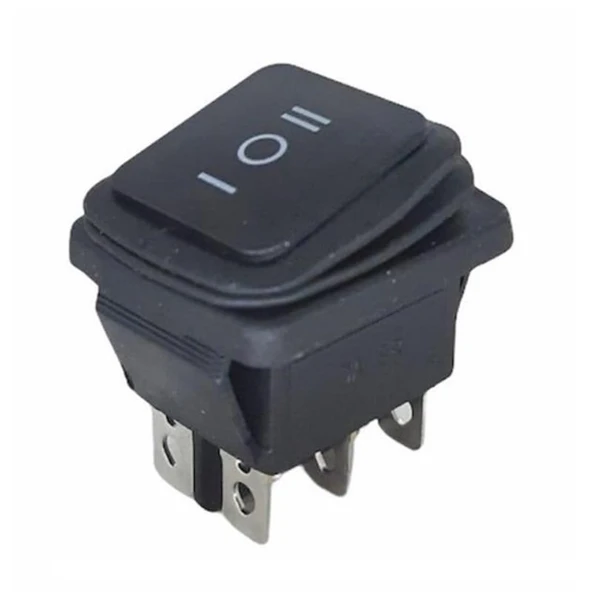 IC-108W Geniş Işıksız Anahtar On-Off-On 6P Körüklü ürün görseli 1