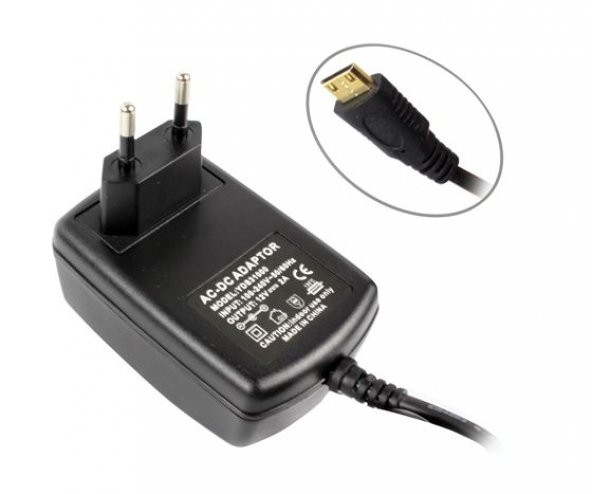 12 Volt Verifone VX680 VX670 Mini HDMI Uçlu Güç Adaptörü ürün görseli 1