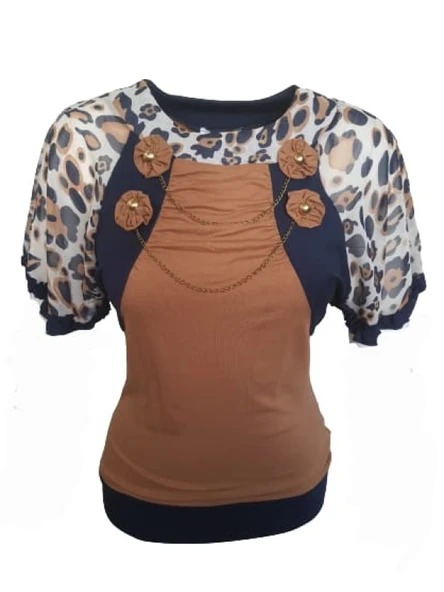 Pink Dream Fashion Kadın Penye Bluz P-01195 ürün görseli 1
