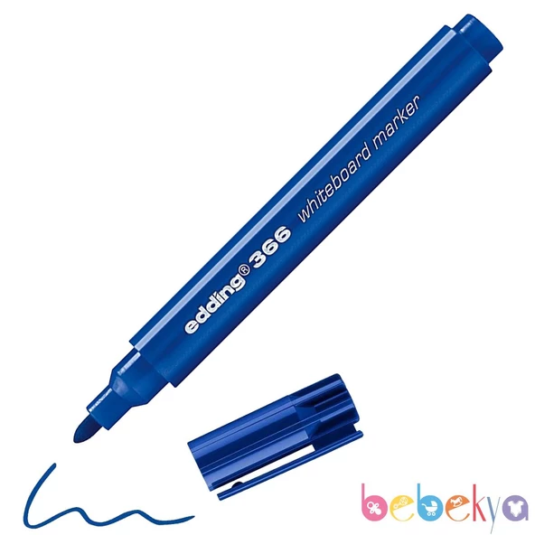Edding KÜÇÜK CEP BOY Silinebilir Beyaz Tahta Kalemi Edding 366 MAVİ Flipchart Kalemi Sunum Kalemi ürün görseli 1