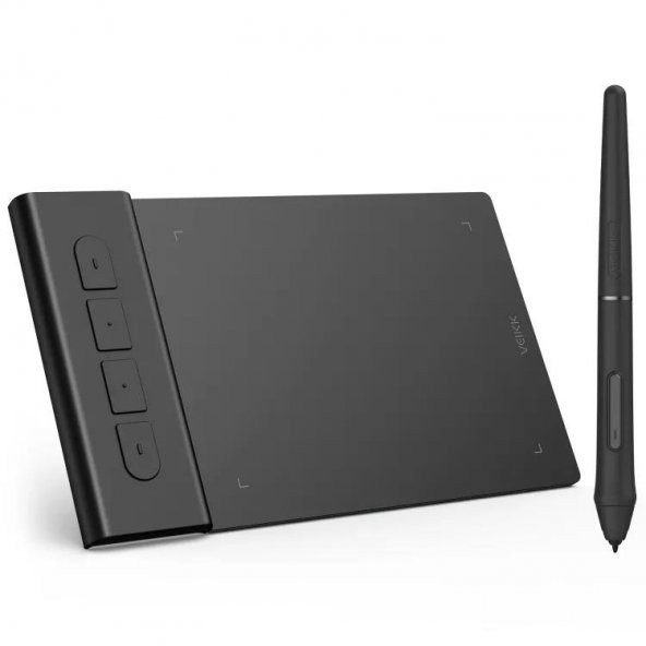 Veikk Vk430 4X3" 4 Kısayol Tuşlu Sağ/Sol El Uyumlu Taşınabilir Grafik Tablet+Kalem ürün görseli 1