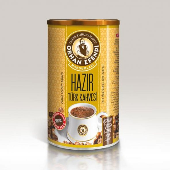 Orhan Efendi Hazır Türk Kahvesi Şekerli Teneke 250 G ürün görseli 1