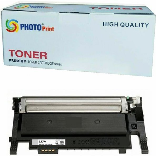 Xplus 117A / W2070A Hp Siyah Ithal Toner 1000 Sayfa Renkli Chipsiz ürün görseli 1