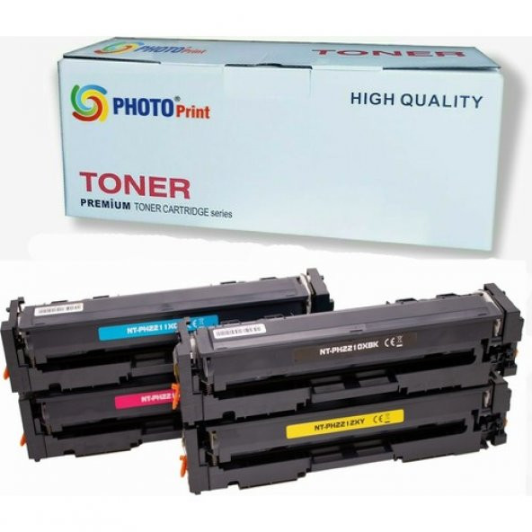 Photo Print Hp Color Laserjet Pro M182NW Yazıcı 216A 4 Renk Ithal Muadil Toner Seti 1.050 Syf Renkli Chipli ürün görseli 1
