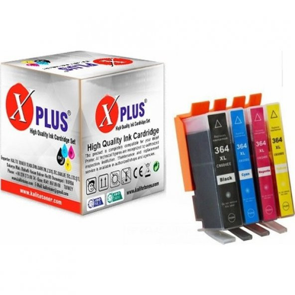 Xplus Premium Fax C309A Kartuş Set 4 Renk Takım Muadil Yüksek Kapasite 364XL ürün görseli 1