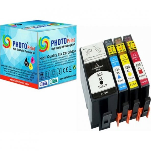 Photo Print Officejet 6000 Muadil Kartuş Takım / Hp 920XL ürün görseli 1