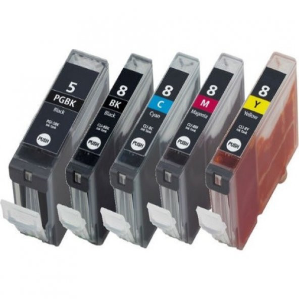 Photo Print Canon Pixma IP6700D Kartuş Set 5 Renk Takım Pg-5 Clı-8 ürün görseli 1