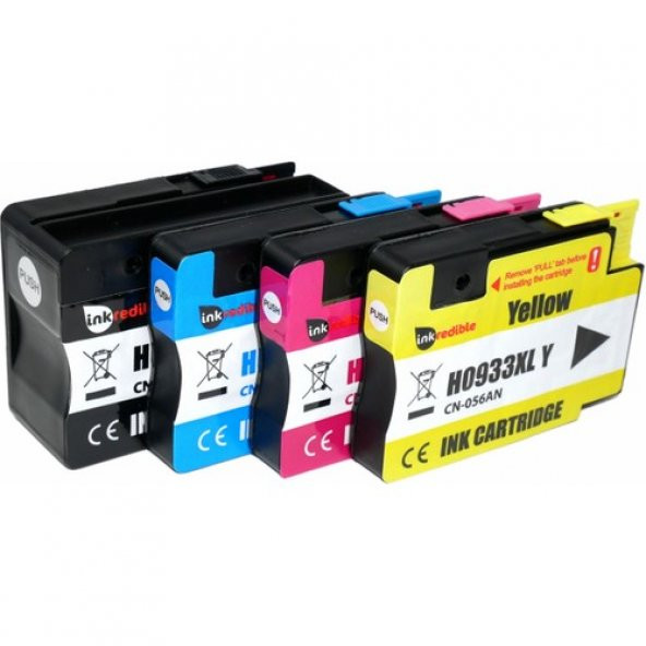 Photo Print HP Officejet 6600 Kartuş Set 4 Renk Takım Muadil Yüksek Kapasite 932XL-933XL ürün görseli 1