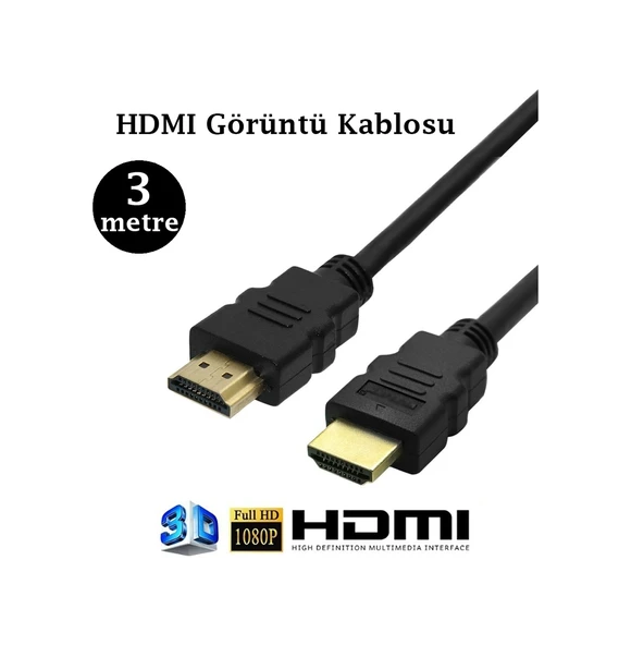 Hdmi Görüntü Kablosu - 3 Metre ürün görseli 1