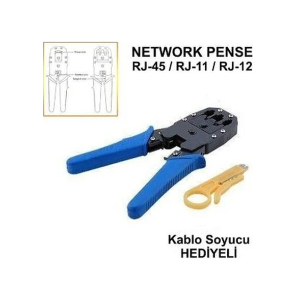 Dt-315 Rj-45/Rj-11/Rj-12 Üçlü Pense Rj 45 Pense ürün görseli 1