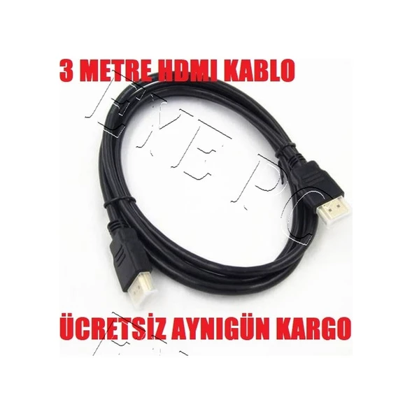 Hdmi 3Metre Tv Uydu Arasi Kablo Kaliteli ürün görseli 1