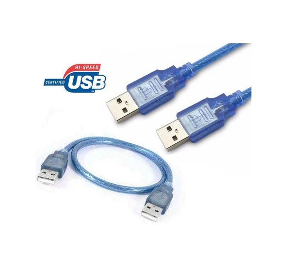 Usb Erkek Erkek Kısa Usb Kablo Iki Ucu Erkek Usb Kablo Uzatma ürün görseli 1