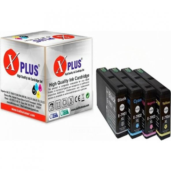 Xplus Workforce Pro WF-5620DWF Uyumlu 4 Renk Muadil Kartuş Seti 79XL ürün görseli 1