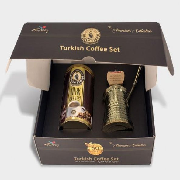 Premium Collection Cezveli Türk Kahvesi Seti - Resim 4