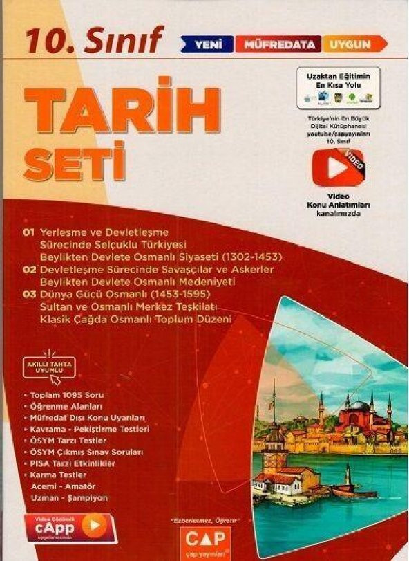 10. Sınıf Tarih Anadolu Lisesi Seti Çap Yayınları ürün görseli 1