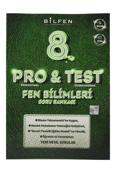 Bilfen Yayıncılık 8. Sınıf Fen Bilimleri Pro Test Soru Bankası ürün görseli 1