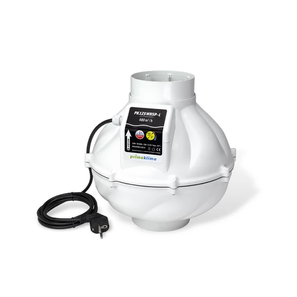 Prima Klima PK125-WHSPL Sessiz Fan 480 m3/h 125 mm ürün görseli 1