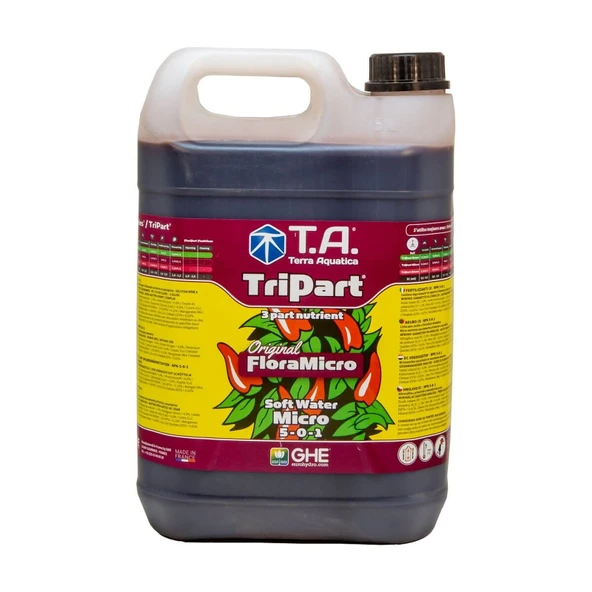 Terra Aquatica Tripart Micro Soft Water 5 Litre Yumuşak Su ürün görseli 1