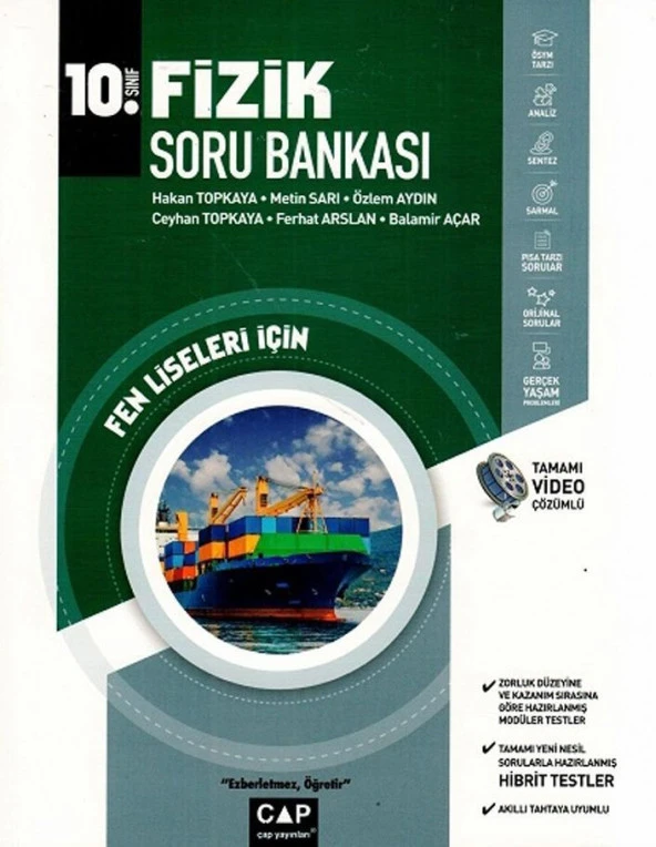 10. Sınıf Fen Lisesi Fizik Soru Bankası Çap Yayınları ürün görseli 1