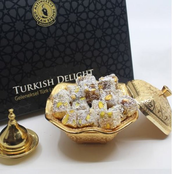 Altıncezve Orhan Efendi Çifte Kavrulmuş Antep Fıstıklı Hindistan Cevizli Lokum 200 G ürün görseli 1