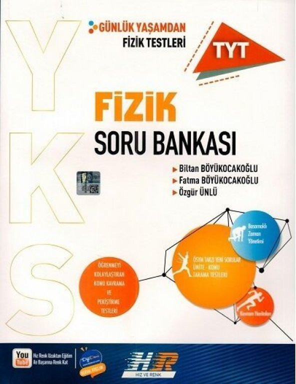 TYT Fizik Soru Bankası Hız ve Renk Yayınları ürün görseli 1