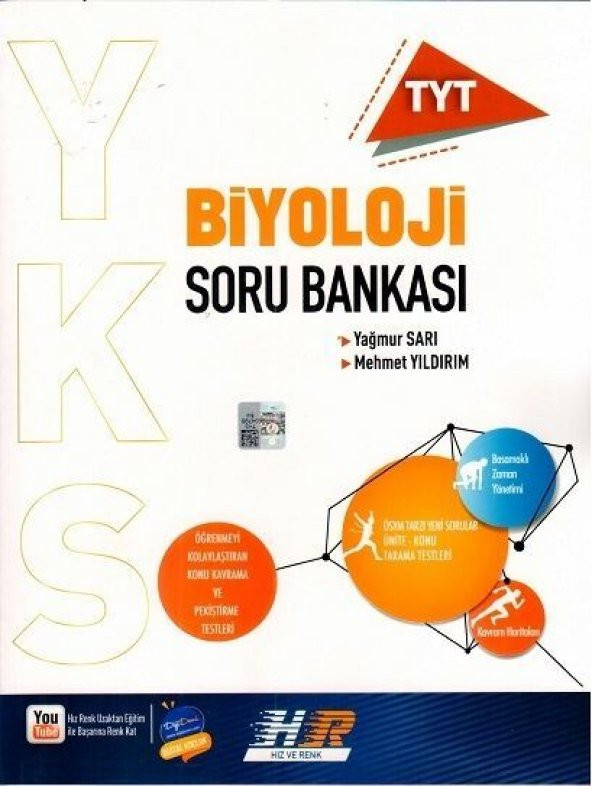 TYT Biyoloji Soru Bankası Hız ve Renk Yayınları ürün görseli 1