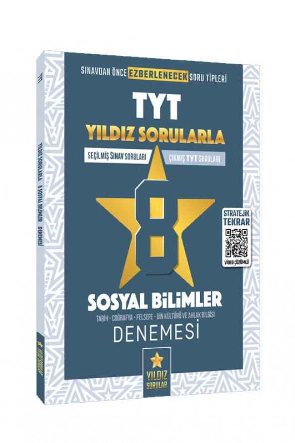 TYT YILDIZ SORULARLA SOSYAL BİLİMLER 8 DENEME - YILDIZ SORULAR YAYINLARI ürün görseli 1