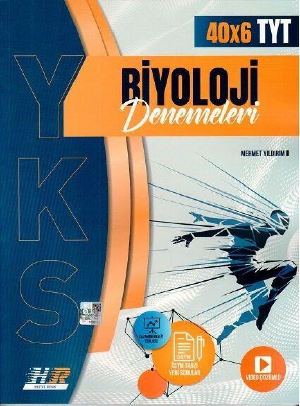 TYT Biyoloji 40x6 Denemeleri Hız ve Renk Yayınları ürün görseli 1