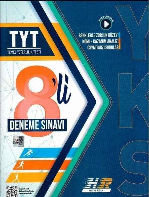 TYT 8 li Deneme Hız ve Renk Yayınları ürün görseli 1