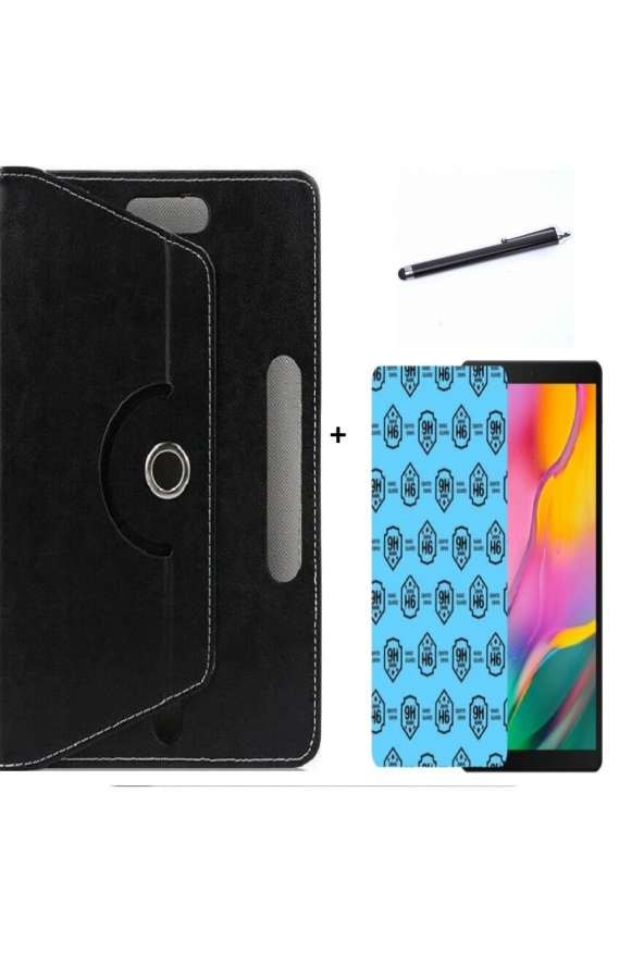 Lenovo Tab 4 TB-8504F 8" Uyumlu 3 lü Set Universal Tablet Kılıfı Nano Ekran Koruma ve Kalem ürün görseli 1