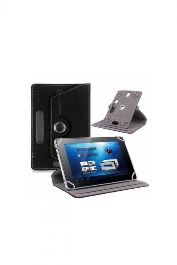 Vorcom S12 10.1" Uyumlu 3 lü Set Universal Tablet Kılıfı Nano Ekran Koruma ve Kalem ürün görseli 1