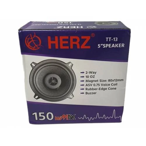 HERZ 5" 150 WMAX WMAX TEKLİ OTO HOPARLÖRÜ TT-13 ürün görseli 1