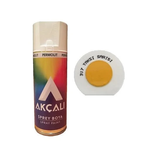 AKÇALI 317 TAKSİ SARISI SPREY BOYA 400 ML ürün görseli 1