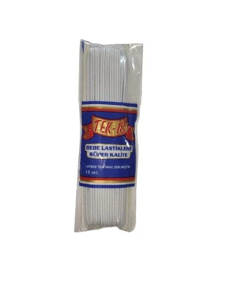 TEK-İŞ BEBEK LASTİKLERİ BEYAZ 10 MT ürün görseli 1