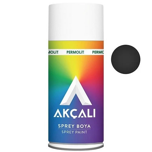 AKÇALI 526 MAT SİYAH SPREY BOYA 400 ML ürün görseli 1