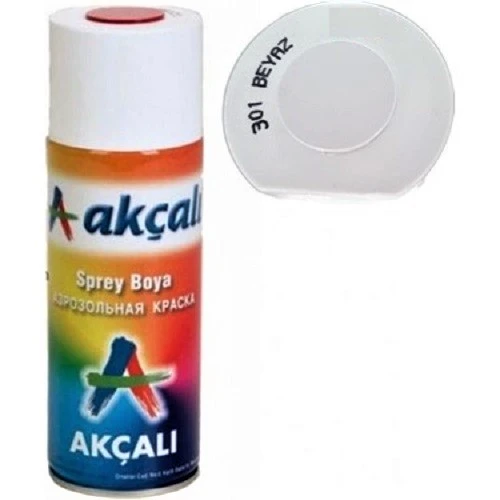 AKÇALI 301 BEYAZ SPREY BOYA 400 ML ürün görseli 1