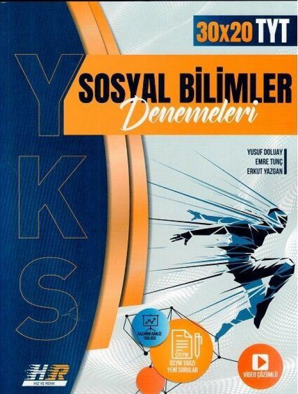 TYT Sosyal Bilimler 30 x 20 Denemeleri Hız ve Renk Yayınları ürün görseli 1