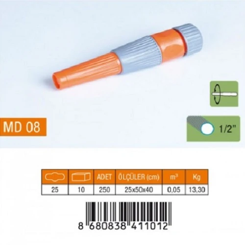 1/2 AYARLI LANS PLASTİK MD08 ürün görseli 1