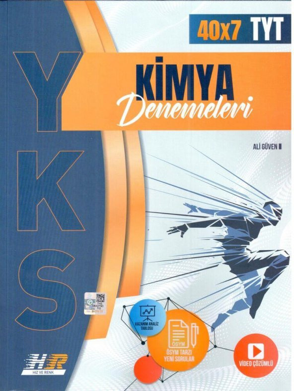 TYT Kimya 40x7 Denemeleri Hız ve Renk Yayınları ürün görseli 1