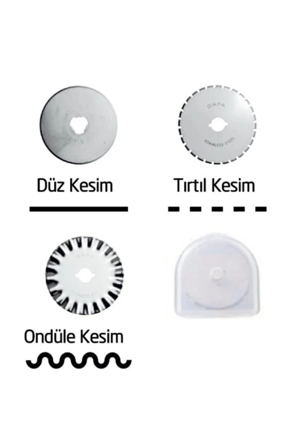 Kw-Trio Yuvarlak Kesim Yedek Bıçağı 3 Adet Yuvarlak Kesim Bıçağı ürün görseli 1