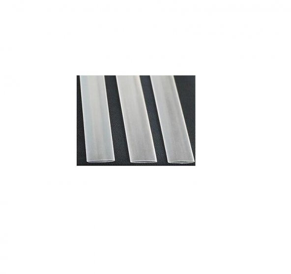 Isı ile 2/1 Daralan Yassı Makaron 9.5 mm - Şeffaf ürün görseli 1