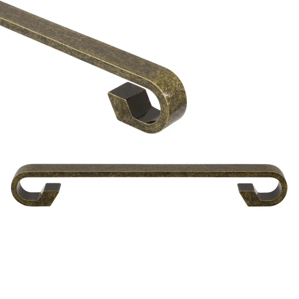Barida Eskitme Antik Sarı Metal (128 mm-12.8 cm) Mobilya Mutfak Çekmece Dolap Kulpu Kulbu Kulpları ürün görseli 1