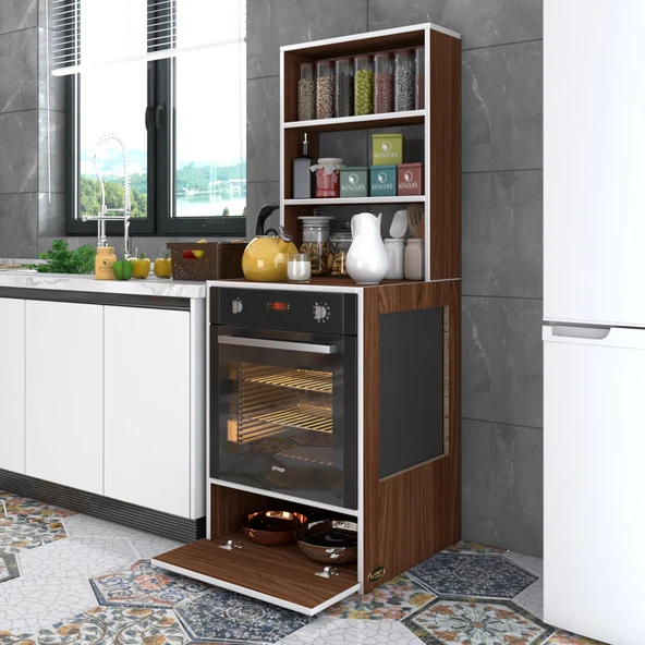 Kenzlife ankastre fırın dolabı hümeyra cvz 165*60*56 mutfak kapaklı ürün görseli 1