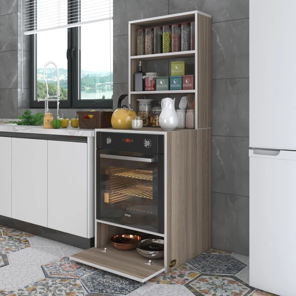 Kenzlife ankastre fırın dolabı bengisu crd 165*60*56 mutfak kapaklı ürün görseli 1