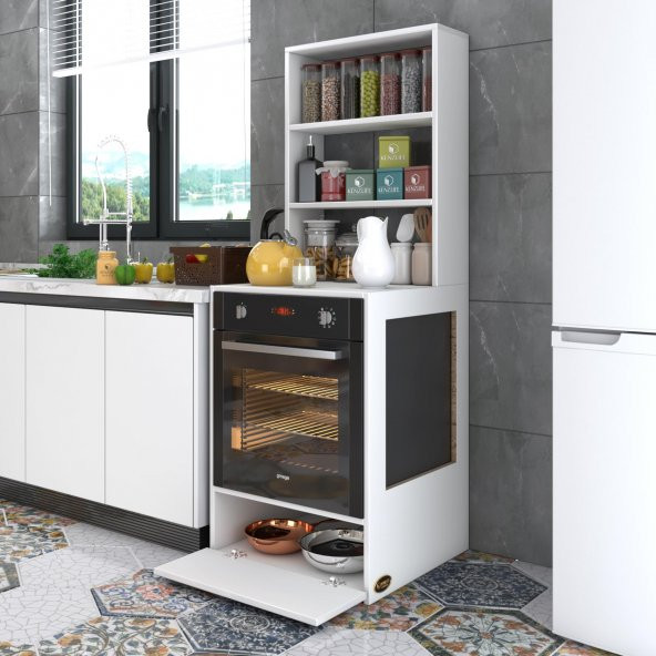 Kenzlife ankastre fırın dolabı hümeyra byz 165X60X56 mutfak kapaklı ürün görseli 1