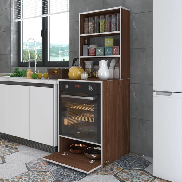 Kenzlife ankastre fırın dolabı bengisu cvz 165*60*56 mutfak kapaklı ürün görseli 1