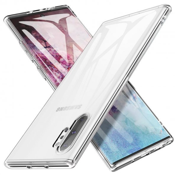 Samsung Galaxy Note 10 Plus Kılıf Zore İmax Şeffaf Silikon Kılıf ürün görseli 1